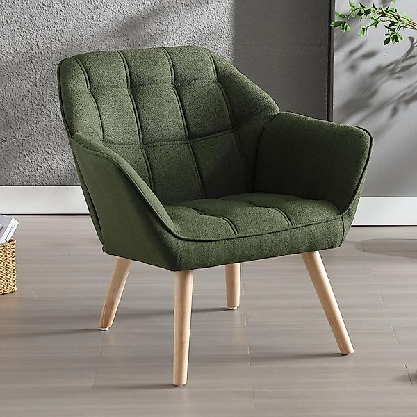 WAHSON OFFICE CHAIRS Ohrensessel mit Massivholz-/Metallbeinen günstig online kaufen