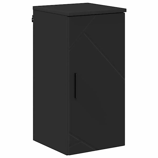vidaXL Badezimmerschrank Wandmontiert Schwarz 30 x 31,5 x 61 cm 883345 günstig online kaufen