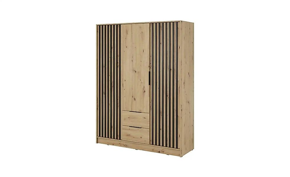 Drehtürenschrank  Nelly ¦ braun ¦ Maße (cm): B: 155 H: 200 Schränke > Kleid günstig online kaufen