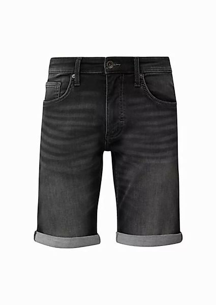 QS Cargoshorts Denim-Shorts mit fixiertem Umschlag Waschung günstig online kaufen