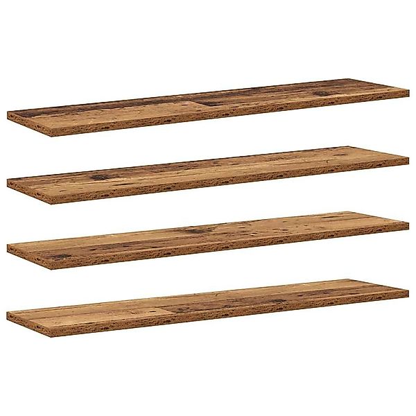 vidaXL Bücherregal Regalbrett 4 pcs Braun günstig online kaufen