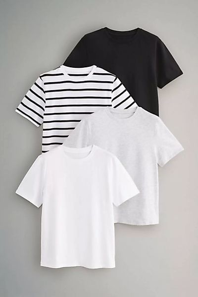 The Set T-Shirt The Set Relaxed Fit T-Shirts aus Baumwolle, 4 Stk. (4-tlg) günstig online kaufen