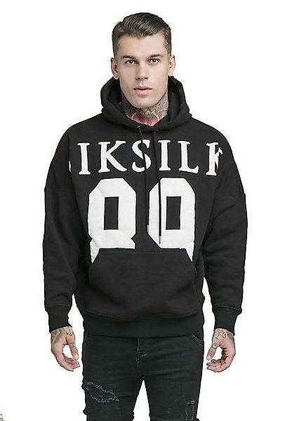 Siksilk Hoodie SikSilk Herren Hoodie RELAXED FIT HOODIE SS-19440 Black Whit günstig online kaufen