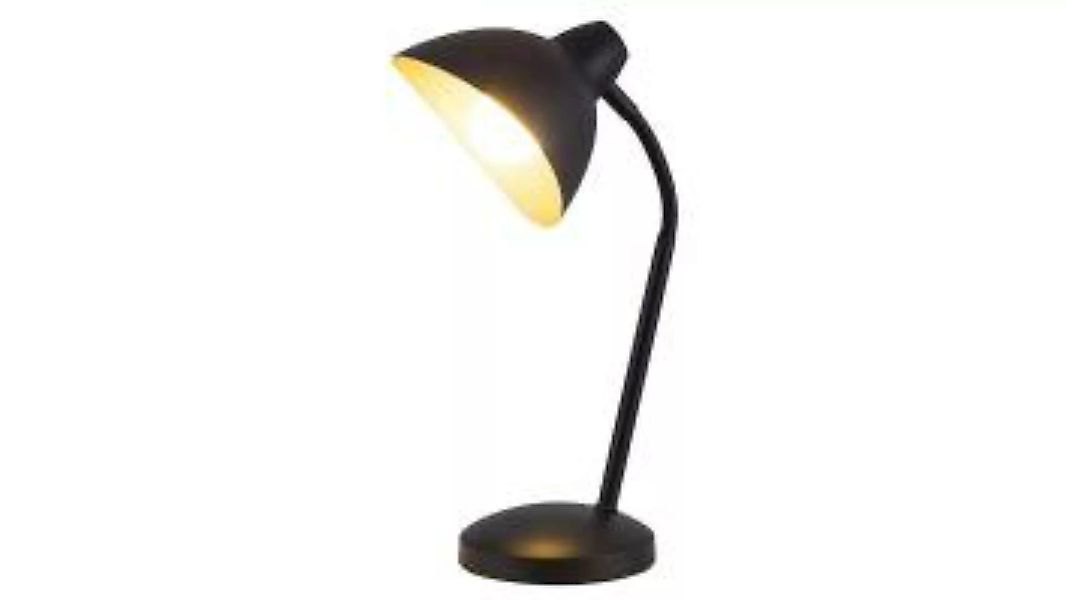 Nachttischlampe Schwarz Schalter flexibel H:31cm günstig online kaufen
