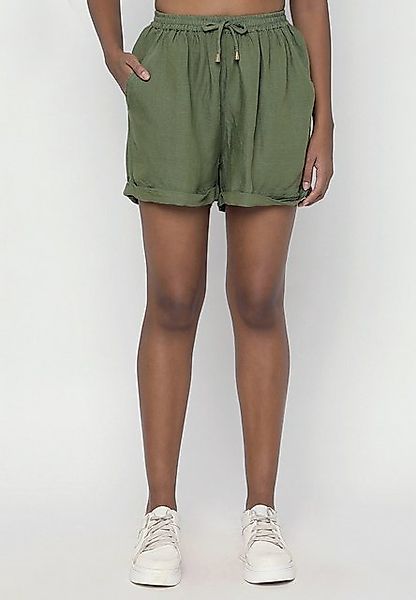 YC Fashion & Style Strandshorts YC-2908 Leinen-Shorts in Unifarbe günstig online kaufen