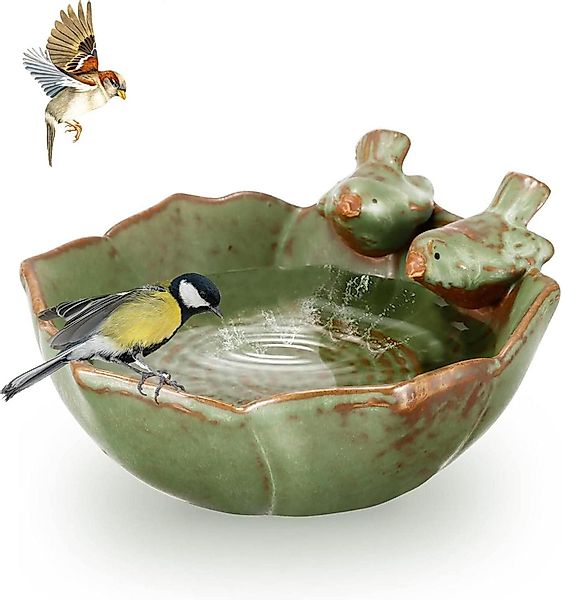 LuxusKollektion Vogelhaus Vogelfutterspender Retro-Finish Vogeltränke Garte günstig online kaufen