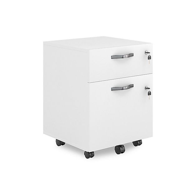 Vicco Rollcontainer Bregenz, Weiß, 40 x 53 cm abschließbar günstig online kaufen