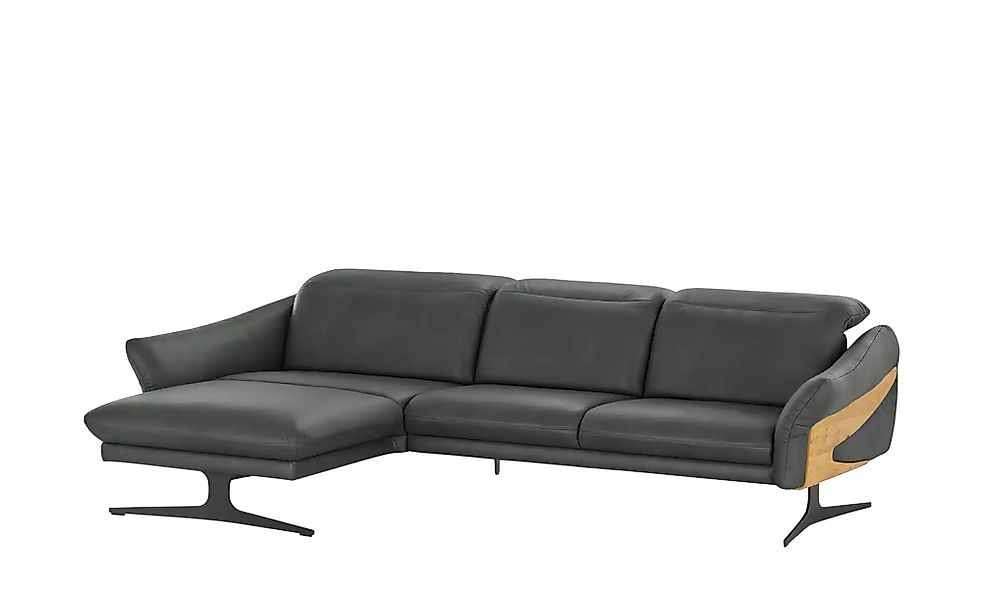 himolla Ecksofa Leder 1059 ¦ grau ¦ Maße (cm): B: 284 H: 83 T: 179.0 Polste günstig online kaufen