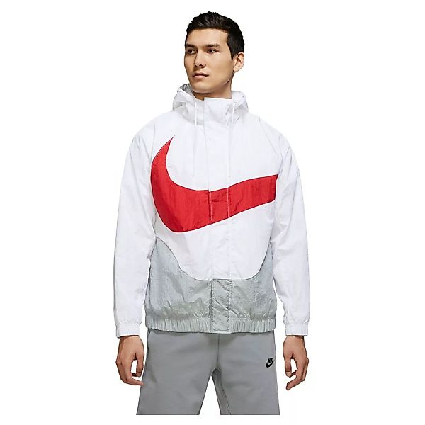 Nike Sportswear Swoosh Woven Lined Jacke S White / Lt Smoke Grey / Universi günstig online kaufen