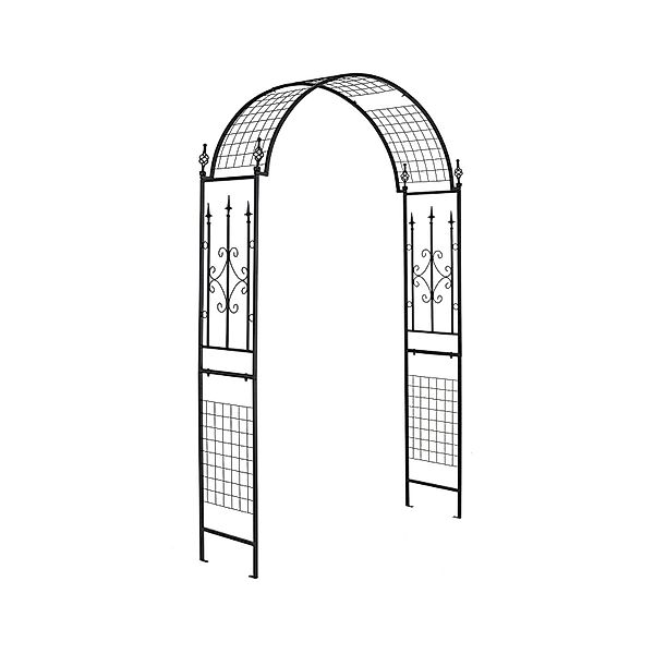 COSTWAY Rosenbogen, Rankhilfe für Kletterpflanzen, 143x40x234cm günstig online kaufen