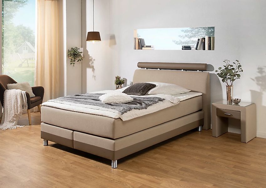 Home affaire Boxspringbett "Rocklin" in H2, H3 oder H4 erhältlich günstig online kaufen