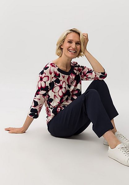 FRANK WALDER T-Shirt mit Strickbündchen günstig online kaufen