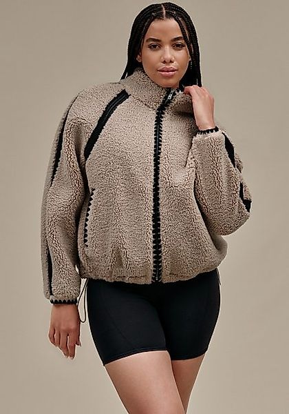 UGG Fleecejacke W NIKIA CROCHET UGGFLUFF JACKET mit Häkeldetail an Ärmelnäh günstig online kaufen