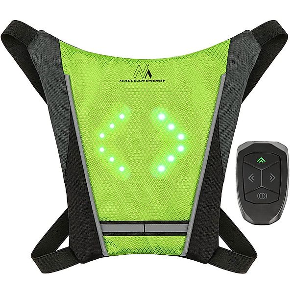 Maclean Warnweste MCE420 LED-Blinker, USB,Signalisiert Fahrtrichtung günstig online kaufen