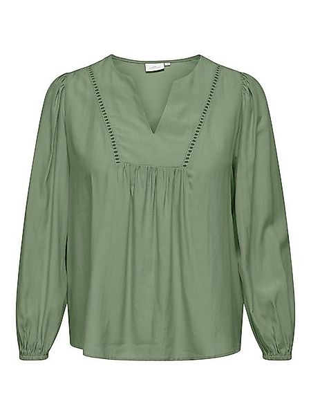 ONLY CARMAKOMA Blusenshirt Bluse Plus Size V-Ausschnitt Puffärmel elastisch günstig online kaufen