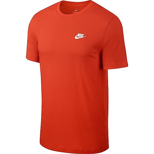 Nike Sportswear Club Kurzärmeliges T-shirt 2XL Team Orange / White günstig online kaufen