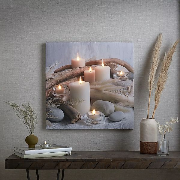 Art for the home LED-Bild »Serene Oasis LED 60x60cm«, (1 St.) günstig online kaufen
