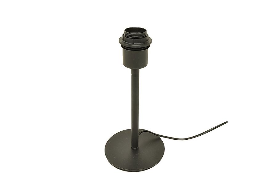 B&S Tischleuchte Lampenfuß Metall schwarz matt H 27cm für E27 max 40 Watt günstig online kaufen