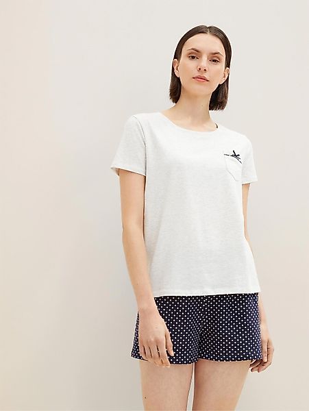 TOM TAILOR Pyjama Pyjama-Set mit Punktemuster günstig online kaufen