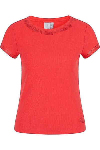 Sportalm Kitzbühel Rundhalsshirt mit Folienglanz günstig online kaufen