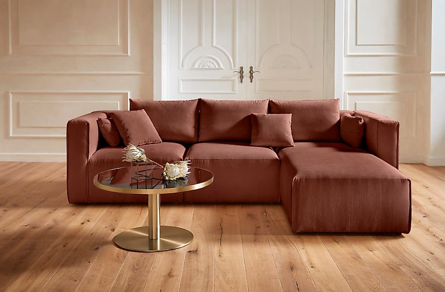 Home affaire Ecksofa "Comfine L-Form" zusammengesetzt aus Modulen, 3 Bezugs günstig online kaufen