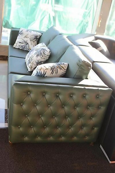 JVmoebel Sofa Luxus Dreisitzer Klassische Couch Polster Möbel Grün Sofas So günstig online kaufen