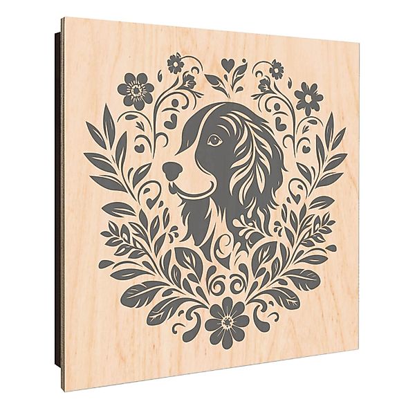 Banjado Großer Schlüsselkasten Holz 30x30cm Schwarz Scharnier Links 50 Hake günstig online kaufen