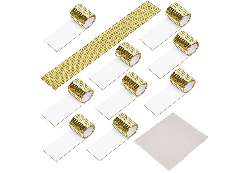 Belle Vous Mosaikfliesen Belle Vous 10er-Pack selbstklebende Spiegel Mosaik günstig online kaufen