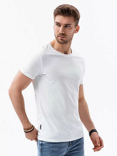 OMBRE T-Shirt Herren-T-Shirt einfarbig - weiß S1370 XXL günstig online kaufen