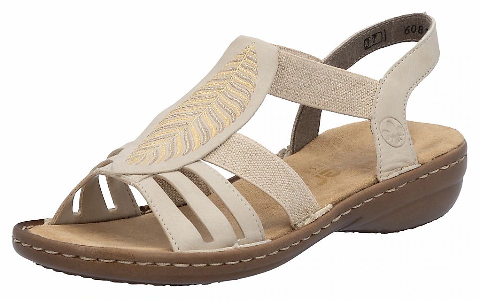 Rieker Sandale, Sommerschuh, Schlupfschuh, Sandalette mit praktischen Gummi günstig online kaufen