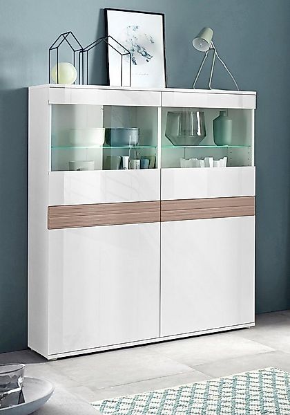 borchardt Möbel Vitrine "Florenz" Höhe 125 cm günstig online kaufen