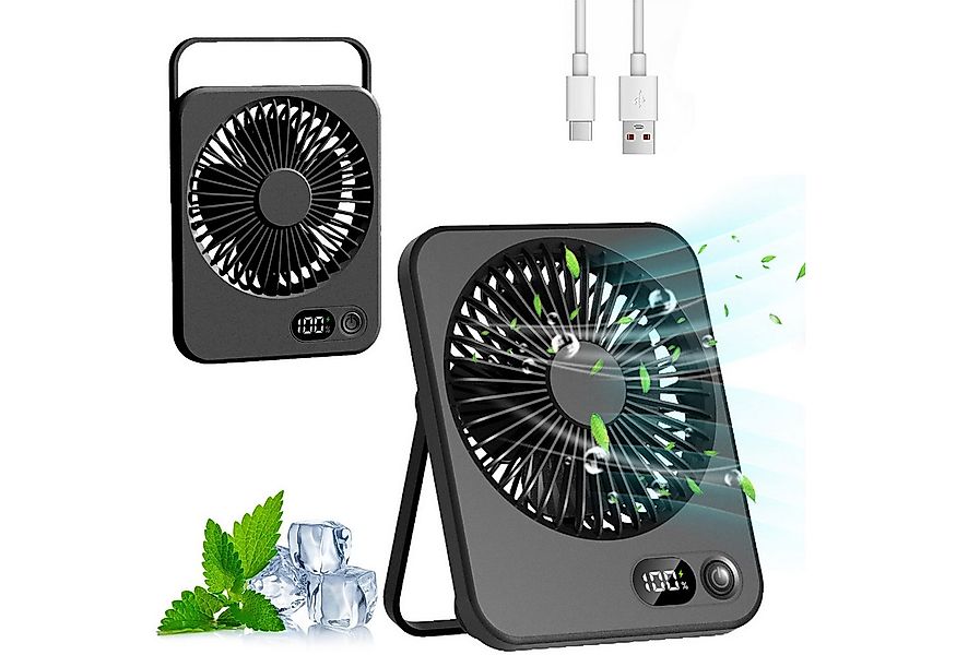 Senmudi Mini USB-Ventilator Klein Tischventilator USB Leise Ventilator Akku günstig online kaufen