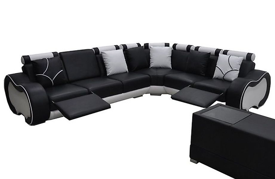 JVmoebel Ecksofa Ecke Leder Modern XXL Couch Wohnlandschaft Ledersofa Sofa günstig online kaufen