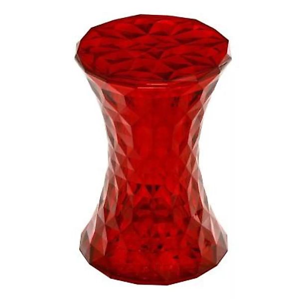 Kartell - Stone Hocker - rot/glänzend günstig online kaufen