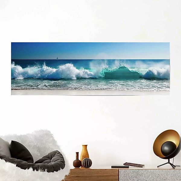 Reinders! Poster »Stürmische Wellen Meer - Strandbilder - Wasser - Urlaub«, günstig online kaufen