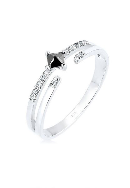 Elli Fingerring Modern Zirkonia Kristalle 925 Silber günstig online kaufen