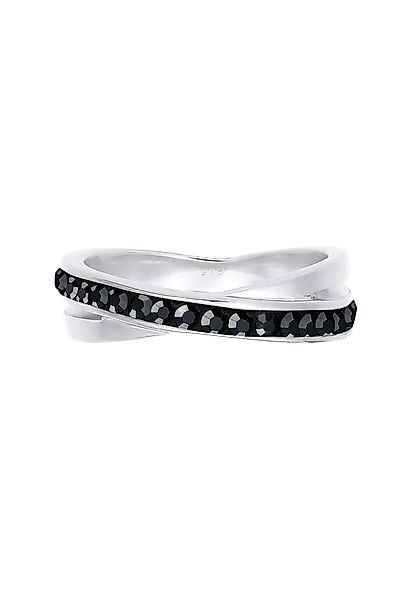Elli Fingerring Wickelring Zart Kristalle 925 günstig online kaufen