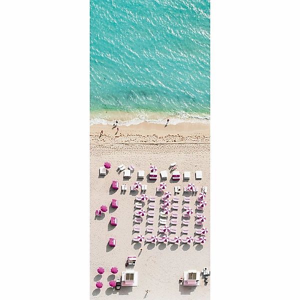 Komar Fototapete Vlies Pink Umbrella 100 x 250 cm  100 x 250 cm günstig online kaufen