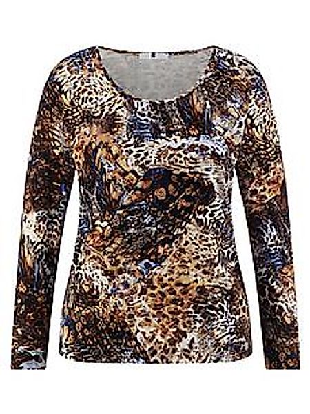 Rundhals-Shirt Anna Aura beige günstig online kaufen