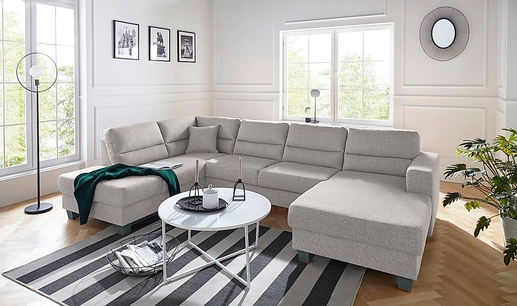 TRENDMANUFAKTUR Wohnlandschaft "Chamber, zeitlos und modern, bequem, hoher günstig online kaufen