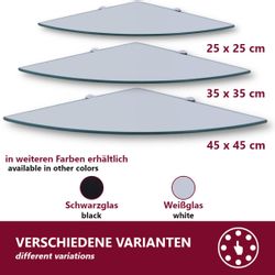 HOOZ Wandregal Eckregal aus Sicherheitsglas mit günstig online kaufen