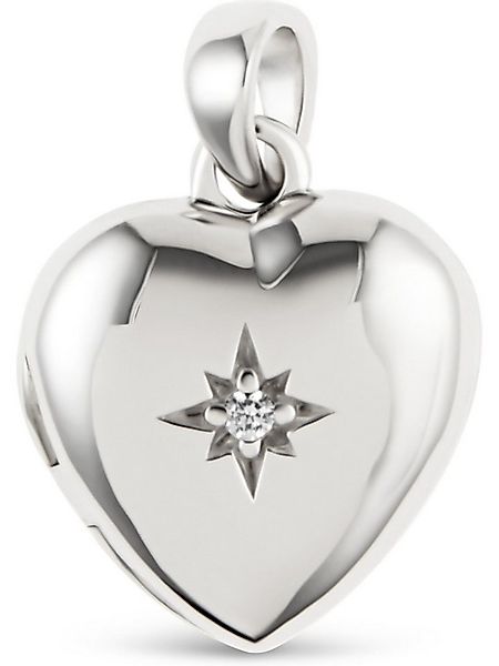 FAVS Kettenanhänger FAVS Damen-Medaillon 925er Silber Zirkonia Herz günstig online kaufen