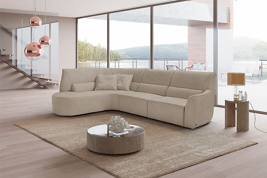 Egoitaliano Ecksofa "Puffy, extravagant & edel, Retro Designsofa, hoher Sit günstig online kaufen