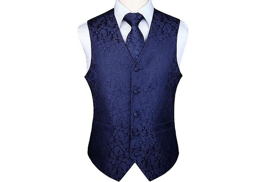 LuxusKollektion Krawatte Weste Herren Hochzeit Jacquard Krawatte Set M Mari günstig online kaufen