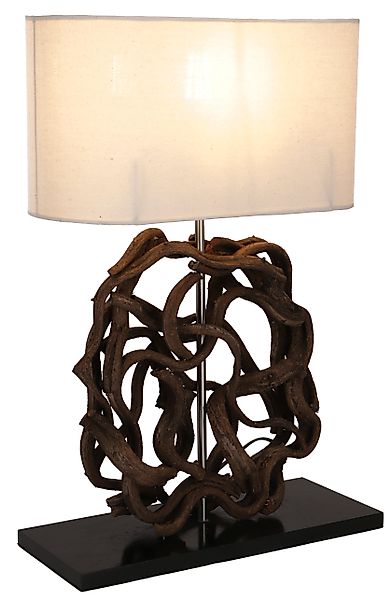 Guru-Shop Tischleuchte Tischlampe, handgemacht aus Naturmaterial günstig online kaufen