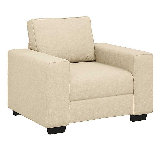 vidaXL Sofa Sessel Creme 60 cm Stoff, 1 Teile günstig online kaufen