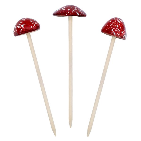 Spetebo Dekofigur Steingut Deko Pilz 3er günstig online kaufen