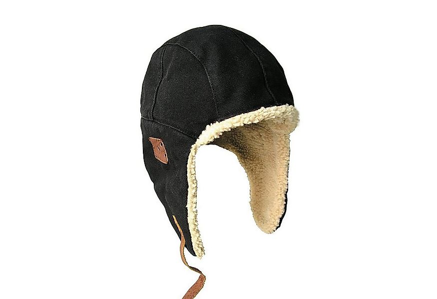 Outbacker Ohrenmütze Warme Canvas-Trappermütze mit Teddyfutter & Ohrenklapp günstig online kaufen