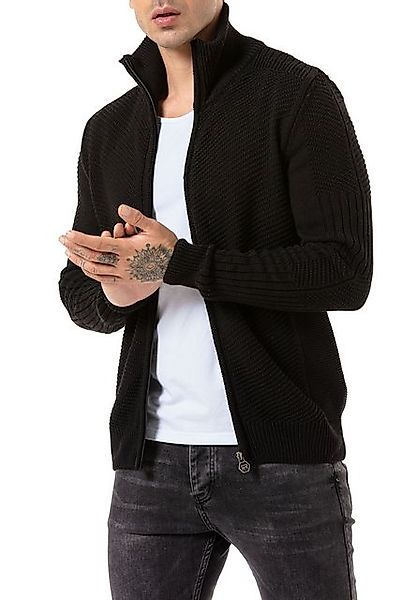 RedBridge Cardigan Herren Strickjacke Cardigan Schwarz S günstig online kaufen