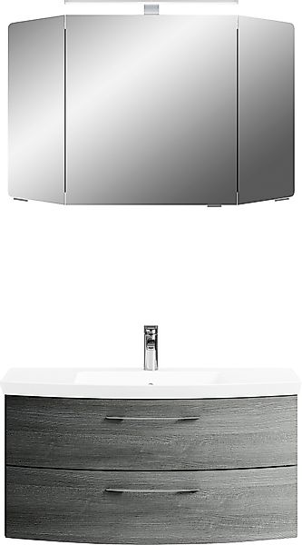 Saphir Badmöbel-Set »Cassca Sprint 2-teilig Mineralmarmor-Waschtisch mit LE günstig online kaufen